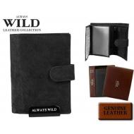 Meeste rahakott N4L-MHL BLACK, ALWAYS WILD, Nahast rahakotid